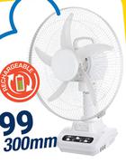 Elements Rechargeable Desk Fan 300mm MG-5313F