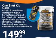 One Shot Kit Acrylic &  Membrane Waterproofing Kit 940043-5Ltr