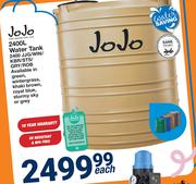 Jojo 2400Ltr Water Tank 2400JJG/WIN/KBR/STS/GRY/ROB-Each