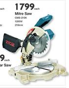 Ryobi Mitre Saw 1200W 210mm CMS-210A-Each