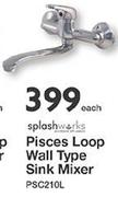 Splash Works Pisces Loop Wall Type Sink Mixer PSC210L-Each