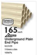 Marley Underground Plain End Pipe ULE420-Each