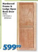 Swartland Hardwood Frame & Ledge Open Back Door DMFL-813mm x 2032mm