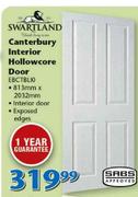 Swartland Canterbury Interior Hollowcore Door EBCTBL10