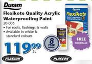 Duram 5Ltr Flexikote Quality Acrylic Waterproofing Paint 20-005