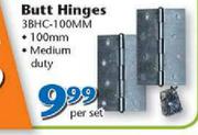 Abracon Butt Hinges 38HC-100MM-Per Set