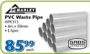 SABS PVC Waste Pipe WPE313-Each