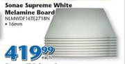 Sonae Supreme White Melamine Board 16mm NLMWDF16TE2718N-Each