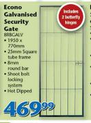 Econo Galvanised Security Gate 8RBGALV