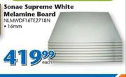 Sonae Supreme White Melamine Board 16mm NLMWDF16TE2718N-Each