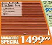 Chromadek Buffalo Brown Garage Doors RECONCHRBRW