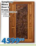 Symphony Rhino Door In Frame 1290x2155mm DIFCDRHNHS0P-1-2