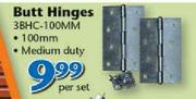 Butt Hinges 3BHC-100MM-Per Set