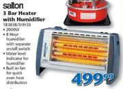 Salton 3 Bar Heater With Humidifier 183838/SHH35