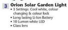 Eurolux Orion Solar Garden Light