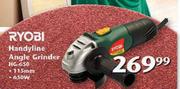 Ryobi 115mm 650W Handyline Angle Grinder HG-650