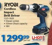 Ryobi Cordless Impact Drill Driver CLD-1820-Per Set