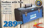 Worksman Toolbox With Tray WMT83091
