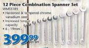 Worksman 12 Piece Combination Spanner Set WMSS185-Per Set