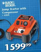 Black & Decker Jump Starter With Compressor 450V