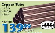 Copper Tube 22mm-Each