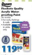 Duram Flexkote Quality Acrylic Water proofing Paint-5Ltr