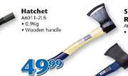 Hatchet 0.9kg Wooden Handle A6011-2LB