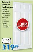 SABS Colonist Interior Hollowcore Door EBCLNLI0