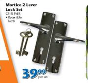 Mortice 2 Lever Lock Set Reversible Latch CP-2LEVER-Per Set