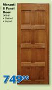 Meranti 8 Panel Door Stained Import D08-B