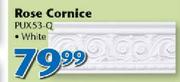 Rose Cornice White PUX53-Q