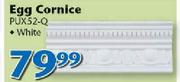 Egg Cornice White PUX52-Q