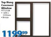 Top Hung Bronze Casement Window PTT1212B-1200 x 1200mm