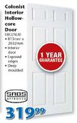 Swartland Colonist Interior Hollowcore Door EBCLNL10