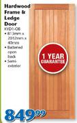 Swartland Hardwood Frame & Ledge Door KYD1-OB