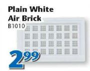 Plain White Air Brick B1010