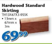 Hardwood Standard Skirting 13mmx67mmx3m TH13X67X3-0SSK