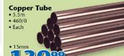 SABS Copper Tube 5.5m 460/0 22mm-Each