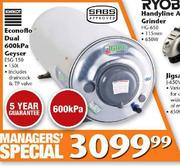 SABS Econoflo Dual 600kPa Geyser 150L ESG-150