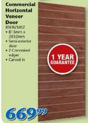 Swartland Commercial Horizontal Veneer Door BSHRZMS2
