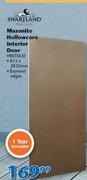 Swartland Masonite Hollowcore Interior Door HBSTDL10-813mm x 2032mm