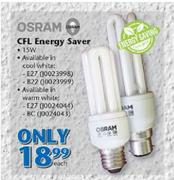 Osram 15W CFL Energy Saver-Each