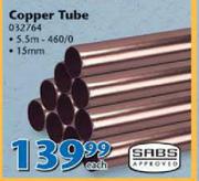SABS Copper Tube 5.5m-460/0 15mm-Each