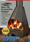 Jet Master Mynx 700 Freestanding Fireplace D30000024