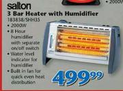 Salton 3 Bar Heater With Humidifier 183838/SHH35