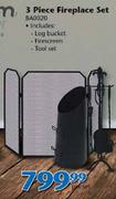 Megamaster 3 Piece Fireplace Set BA0020-Per Set