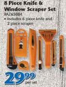 Razor 8 Piece Knife & Window Scraper Set RAZ65084-Per Set