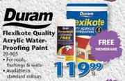 Duram 5Ltr Flexikote Quality Acrylic Waterproofing Paint 20-005