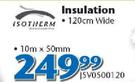 Isotherm Insulation 5VO500120-10m x 50mm 