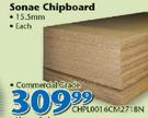 Sonae Chipboard Commercial Grade CHPL0016CM2718N-15.5mm Each